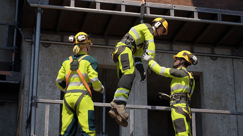 workers-climbing-scaffolding-construction